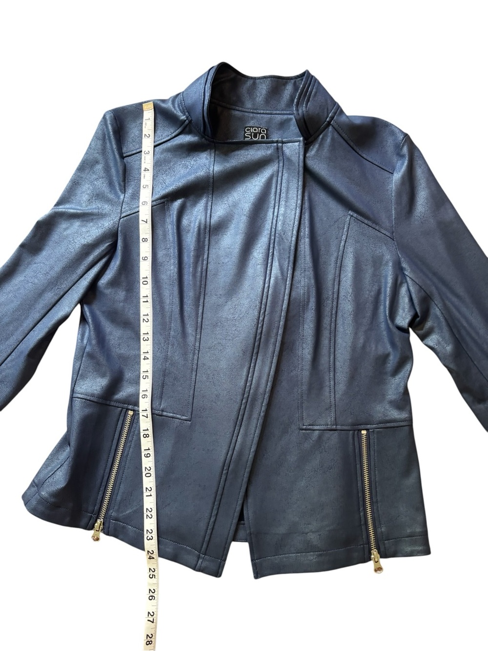 Clara Sun Woo Liquid Leather™ Signature Jacket Large - Picture 5 of 8